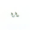 Square Sterling Silver Posts with 1 Dewdrop