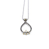 Teardrop Pendant Necklace with Adjustable Chain