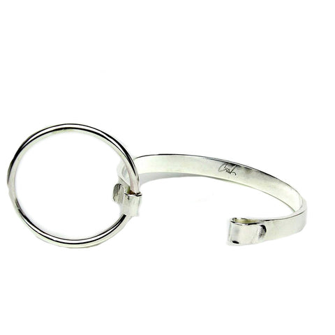 Simple Silver Circle Bracelet